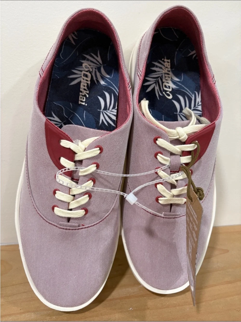OluKai Men’s Tradewind Red Lava Sneakers, Size 10, 5, NWT